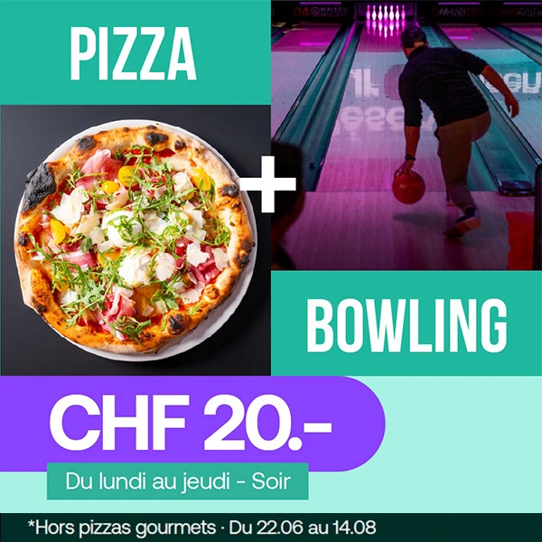 Pizza bowling a CHF 20