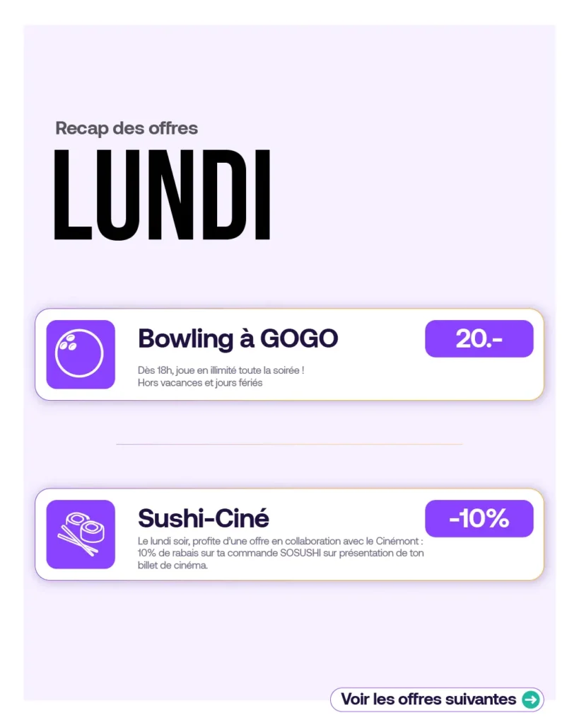 Bowling à gogo et Sushi-Ciné
