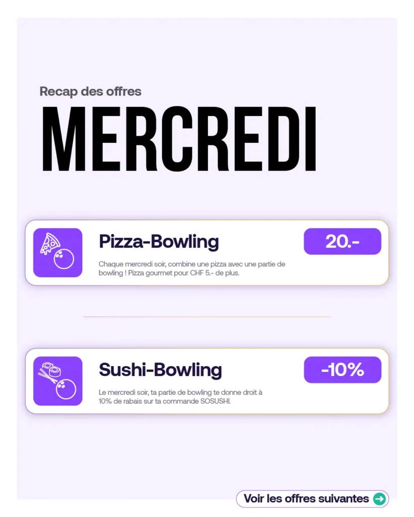 Pizza-Bowling et Sushi-Bowling